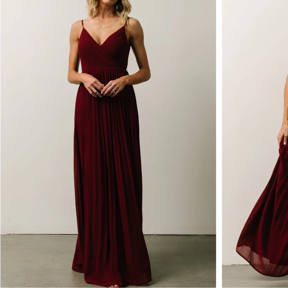 ✨Wine Colored Maxi Dress